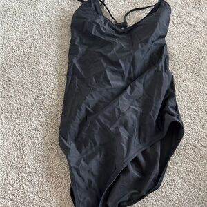 aerie Black One-Piece Swimsuit